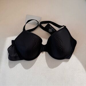 NWT Negative Underwear black stealth demi bra size 34D